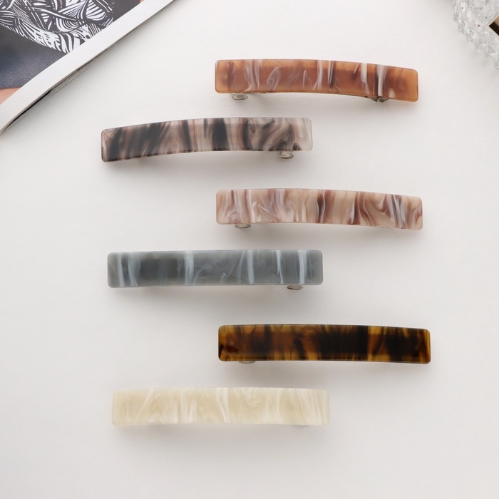 Заколка-автомат для волос Заколка-автомат для волос "Глория" размытие, 11 см, микс