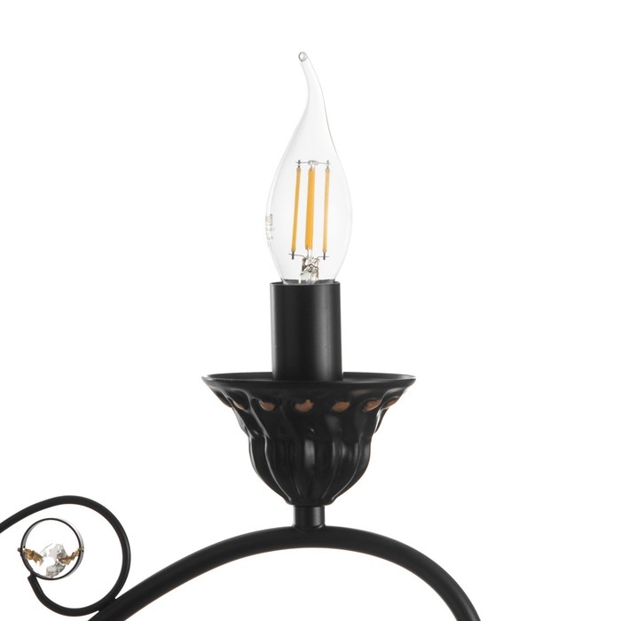 Люстра Люстра "Азазель" 3xE14 40Вт черно-золотой 57х57х39,5-98 см BayerLux