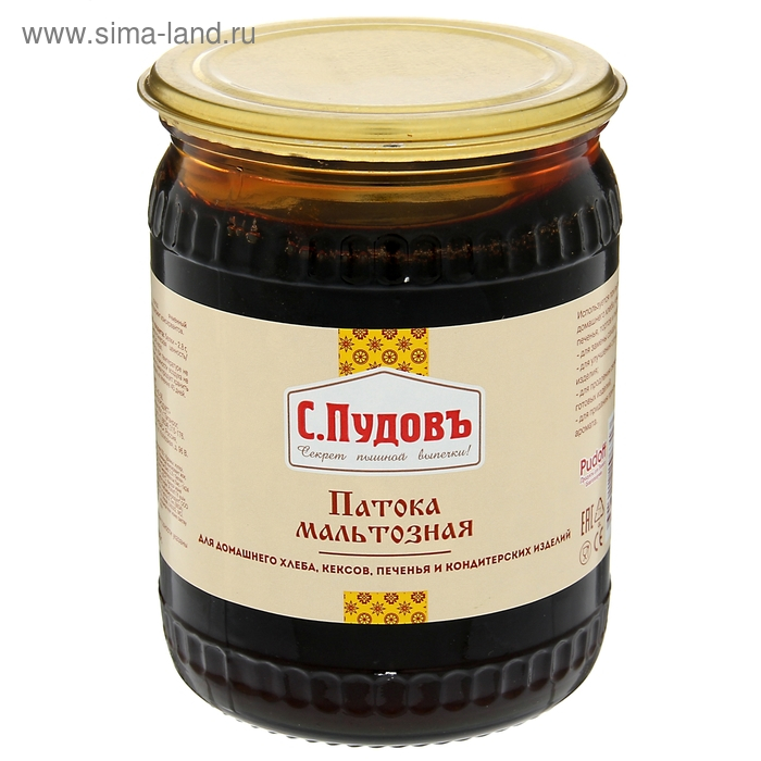 Патока мальтозная «С. Пудовъ», 700 г Патока мальтозная «С. Пудовъ», 700 г
