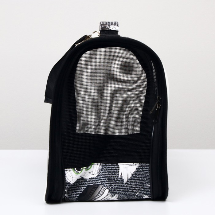 Сумка - переноска для животных  Сумка - переноска для животных "Зимние коты", размер L, 53 х 21 х 29 см