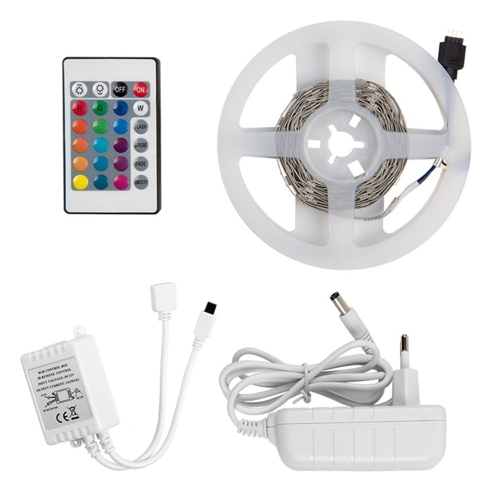 Комплект светодиодной ленты General PRO, 12В, SMD5050, 3 м, с аксесс., 60 LED/м, RGB Комплект светодиодной ленты General PRO, 12В, SMD5050, 3 м, с аксесс., 60 LED/м, RGB