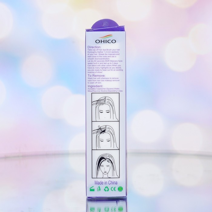 Карандаш-мелок для волос, 1 шт, голубой Карандаш-мелок для волос, 1 шт, голубой