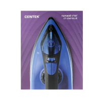 Утюг Centek CT-2360, 1600 Вт, антипригарная подошва, 200 мл, чёрно-синий