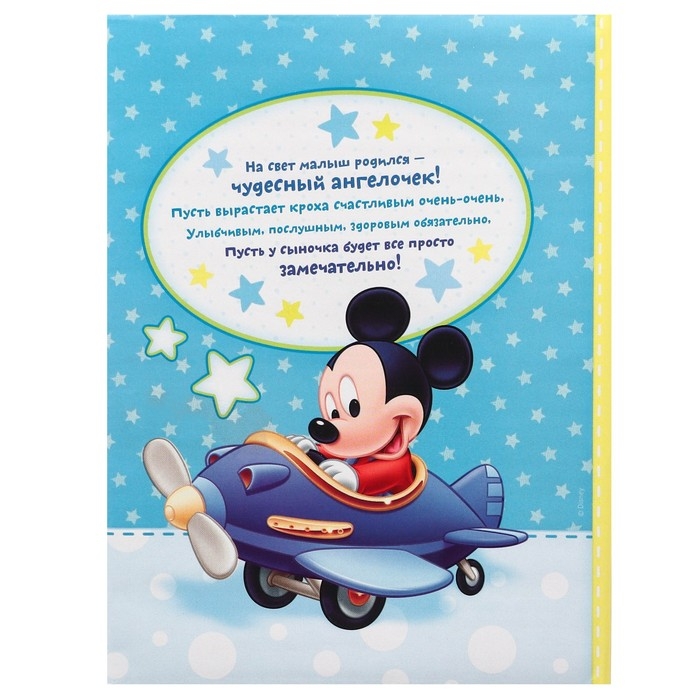 Фотоальбом на 100 фото в твёрдой обложке Фотоальбом на 100 фото в твёрдой обложке "Самый лучший малыш", Микки Маус и друзья