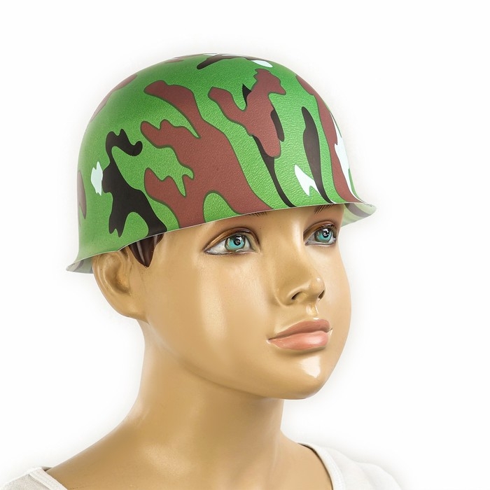 Карнавальная пластиковая каска «Камуфляж» Карнавальная пластиковая каска «Камуфляж»