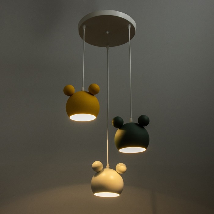 Светильник BayerLux Светильник BayerLux "Барни" 3хЕ27 40Вт желтый белый зеленый 35х35х30-130см