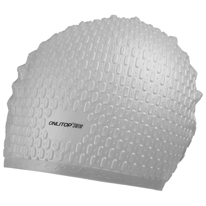 Шапочка для бассейна взрослая ONLYTOP Swim, силиконовая, обхват 54-60 см, цвета МИКС Шапочка для бассейна взрослая ONLYTOP Swim, силиконовая, обхват 54-60 см, цвета МИКС