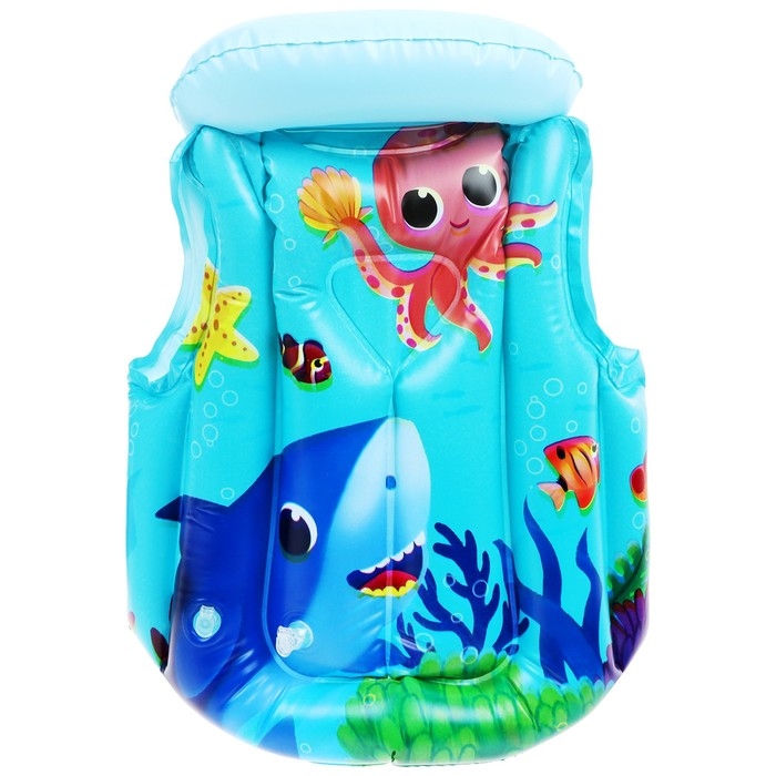 Жилет надувной «На волне: Морские малыши», детский, 51 х 46 см