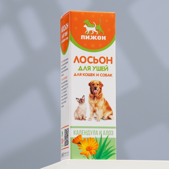 Лосьон для ушей  Лосьон для ушей "Пижон" для кошек и собак, 30 мл