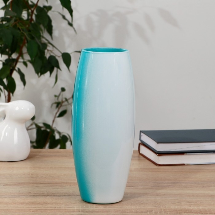 Ваза  Ваза "Абстракция-изумруд" d-7,5см 10х26см