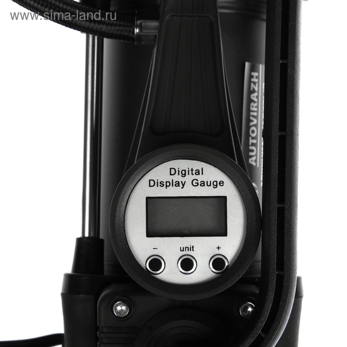 Компрессор автомобильный, двухцилиндровый Компрессор автомобильный, двухцилиндровый "AUTOVIRAZH" 95 л/мин с цифровым манометром AV-010999