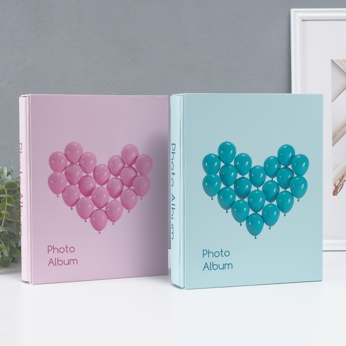 Фотоальбом на 200 фото 10х15 см Фотоальбом на 200 фото 10х15 см "Сердце из воздушных шаров" в коробке МИКС 5,6х20,5х26,2 см 104996