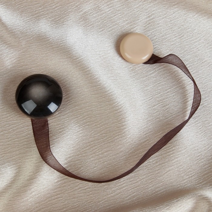 Подхват для штор, d = 4 см, цвет коричневый Подхват для штор, d = 4 см, цвет коричневый