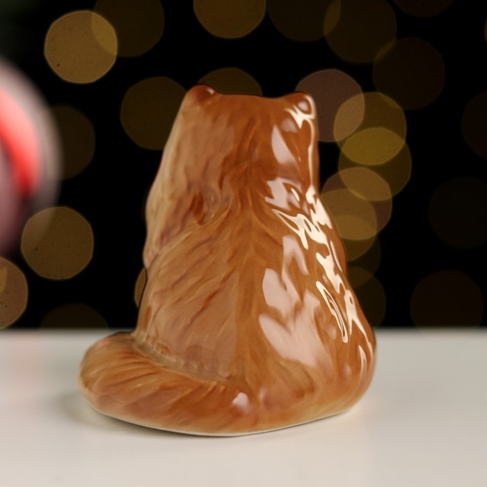 Сувенир Сувенир "Сидящий персидский кот", 5,5х5х4,5 см ,фарфор цвет МИКС