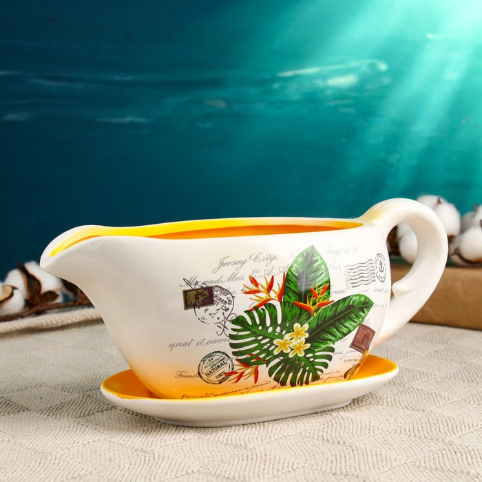 Горшок в форме кувшина Горшок в форме кувшина "Агнес" листья, 25х11х11см