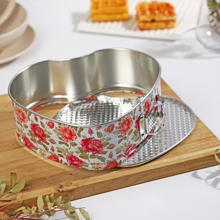 Набор форм для выпечки Доляна «Розарий», 3 предмета: d=17/21/24 см, съёмное дно Набор форм для выпечки Доляна «Розарий», 3 предмета: d=17/21/24 см, съёмное дно