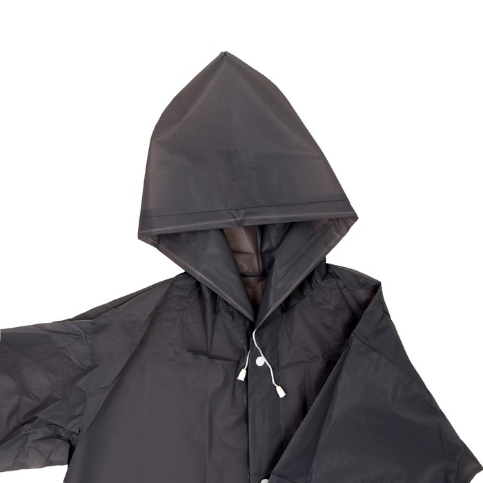 Дождевик детский со светоотражающими наклейками, рост 120-160 см, серый Дождевик детский со светоотражающими наклейками, рост 120-160 см, серый