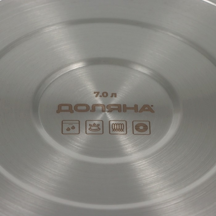 Кастрюля из нержавеющей стали «Грейт», 7 л, индукция Кастрюля из нержавеющей стали «Грейт», 7 л, индукция