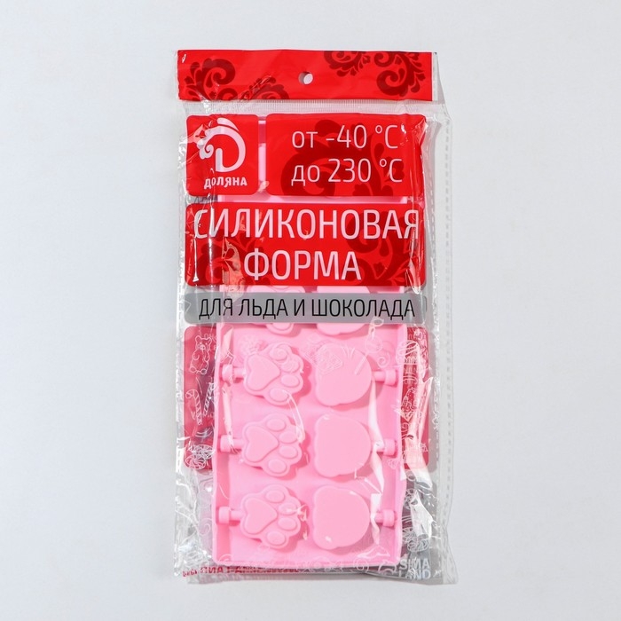 Форма для леденцов Доляна «Мишка», силикон, 25×10,5×1 см, 12 ячеек (3×3,3 см), с палочками, цвет МИКС Форма для леденцов Доляна «Мишка», силикон, 25×10,5×1 см, 12 ячеек (3×3,3 см), с палочками, цвет МИКС