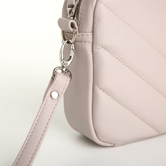 Сумка женская на молнии, цвет серый