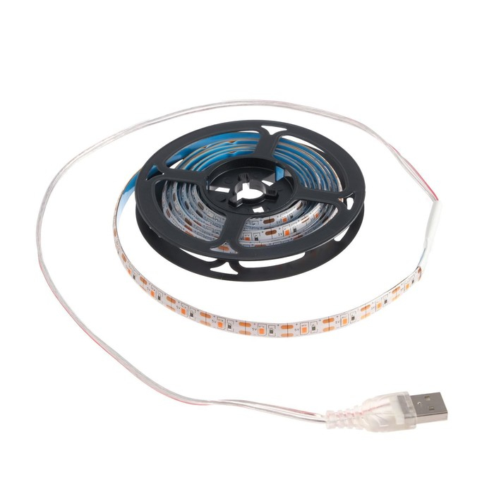 Фитолента светодиодная Luazon, 5 В, SMD5050, 2 м, IP65, 10.3Вт, 60 LED/м, USB, мультиспектр. Фитолента светодиодная Luazon, 5 В, SMD5050, 2 м, IP65, 10.3Вт, 60 LED/м, USB, мультиспектр.