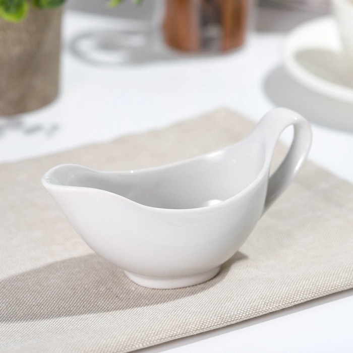 Соусник «Белый», 100 мл, фарфор Соусник «Белый», 100 мл, фарфор