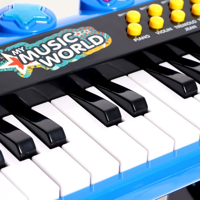 Синтезатор напольный «Музыкальный мир», световые, звуковые эффекты, с микрофоном