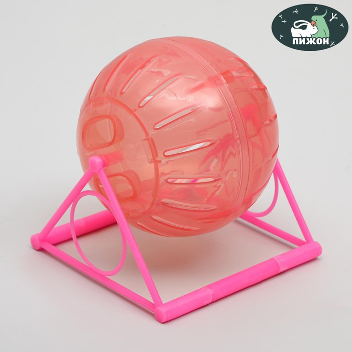 Шар для грызунов на пластиковом основании, 12 см, микс цветов Шар для грызунов на пластиковом основании, 12 см, микс цветов