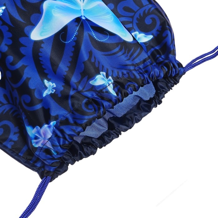 Мешок для обуви 420 х 340 мм, Calligrata МСО-5С, (мягкий полиэстер, плотность 210D),  Мешок для обуви 420 х 340 мм, Calligrata МСО-5С, (мягкий полиэстер, плотность 210D), "Бабочки"