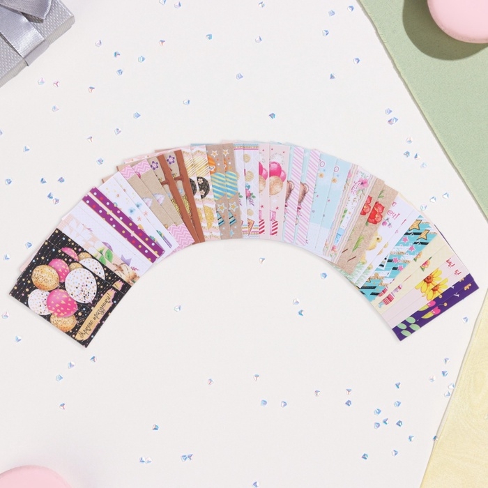 Набор мини-открыток  Набор мини-открыток "Пожелания - 2" подарки, 40 штук, 5 х 7 см