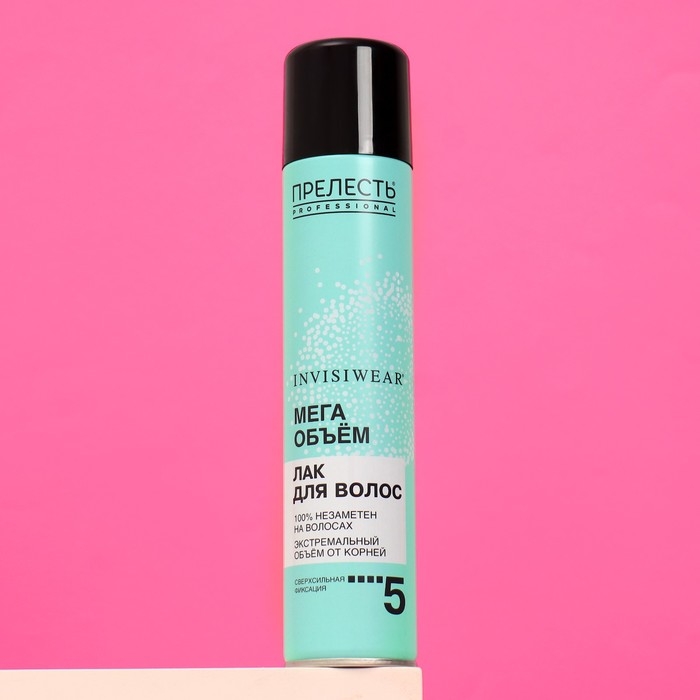 Лак для волос Прелесть Professional Invisiwear  Лак для волос Прелесть Professional Invisiwear "Мегаобъем", 300 мл