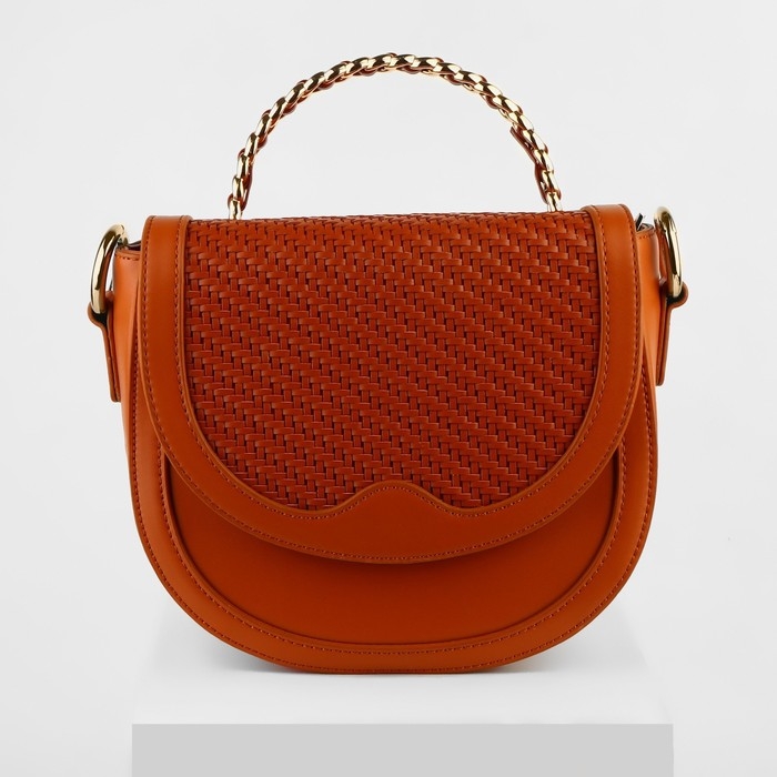 Ручка для сумки, металлическая, с винтами для крепления, 12,8 × 6,5 см, цвет золотой/коричневый Ручка для сумки, металлическая, с винтами для крепления, 12,8 × 6,5 см, цвет золотой/коричневый