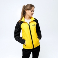 Ветровка ONLYTOP унисекс с сумкой black/yellow, р. 48