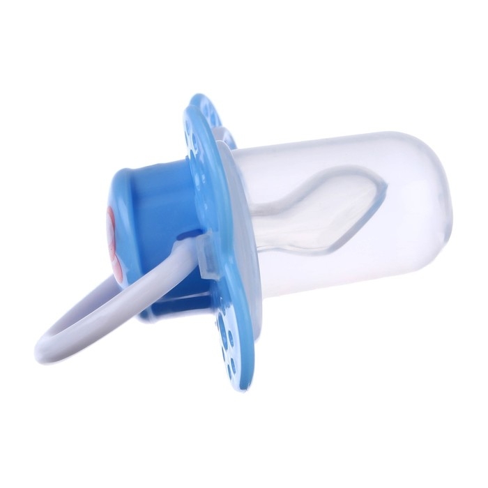 Соска - пустышка силиконовая ортодонтическая «Бабочка», от 0 мес., с колпачком, цвет голубой Соска - пустышка силиконовая ортодонтическая «Бабочка», от 0 мес., с колпачком, цвет голубой