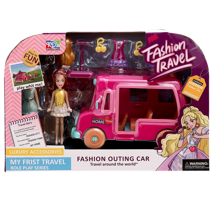 Игровой набор «Модное путешествие»: трейлер для путешествий, аксессуары, куклы, МИКС Игровой набор «Модное путешествие»: трейлер для путешествий, аксессуары, куклы, МИКС