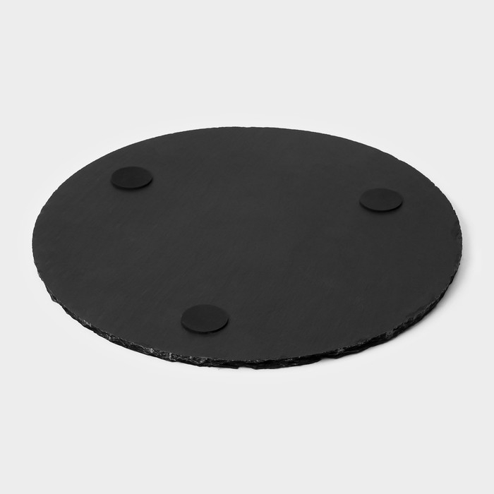 Доска для подачи из сланца Magistro Valley, d=30 см Доска для подачи из сланца Magistro Valley, d=30 см