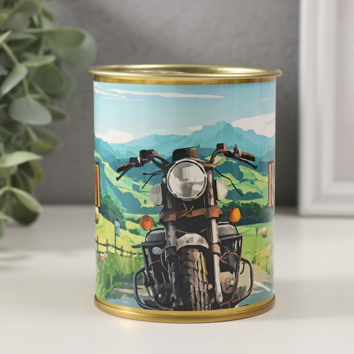 Копилка-банка металл Копилка-банка металл "Копим и едем"