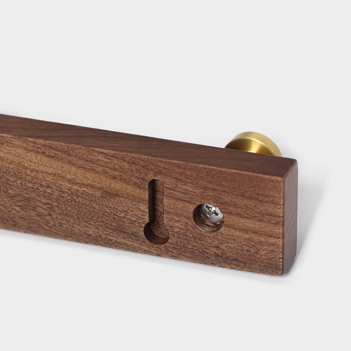 Крючки для полотенец на планке Stölz Hölzern Premiere, 45×3,5×4,2 см, цвет тёмное дерево Крючки для полотенец на планке Stölz Hölzern Premiere, 45×3,5×4,2 см, цвет тёмное дерево