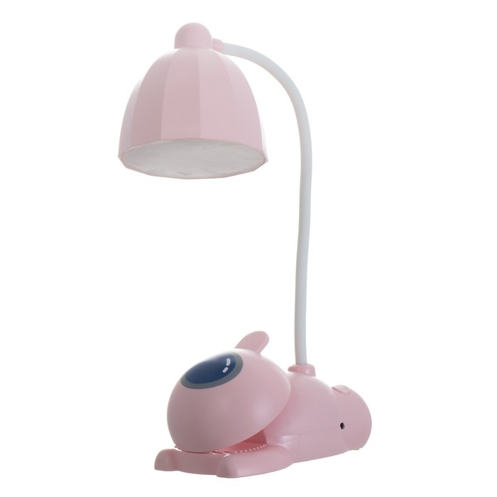 Настольная лампа Настольная лампа "Робот" LED 5Вт USB АКБ розовый 11,8х7,8х31 см RISALUX