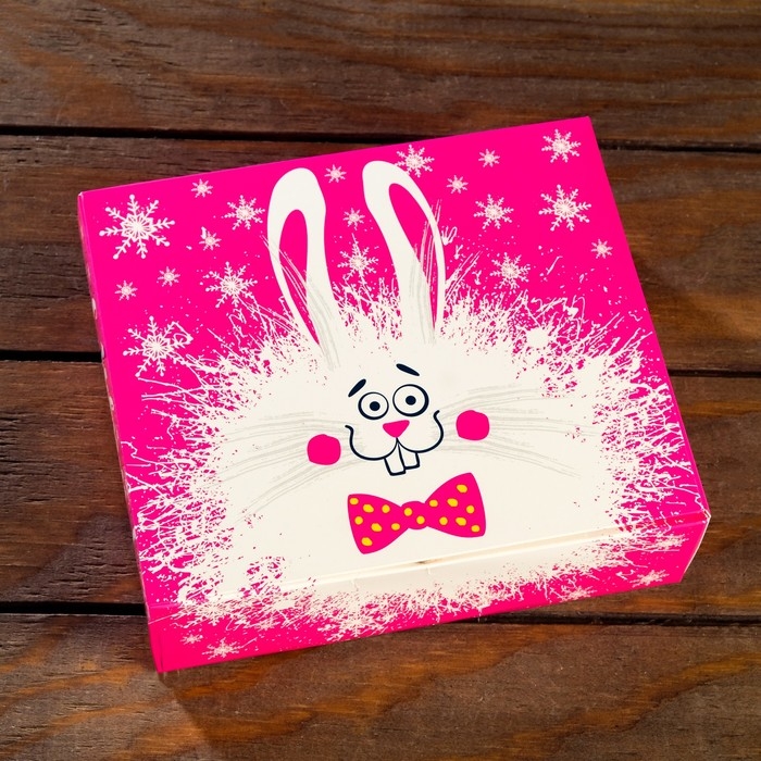 Новый год. Подарочная коробка Новый год. Подарочная коробка "Черный кот",18,5 х 16 х 5,8 см