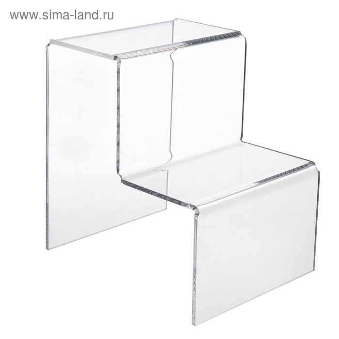 Горка 2 ступеньки 12×13×15 см, оргстекло 2 мм, В ЗАЩИТНОЙ ПЛЁНКЕ Горка 2 ступеньки 12×13×15 см, оргстекло 2 мм, В ЗАЩИТНОЙ ПЛЁНКЕ