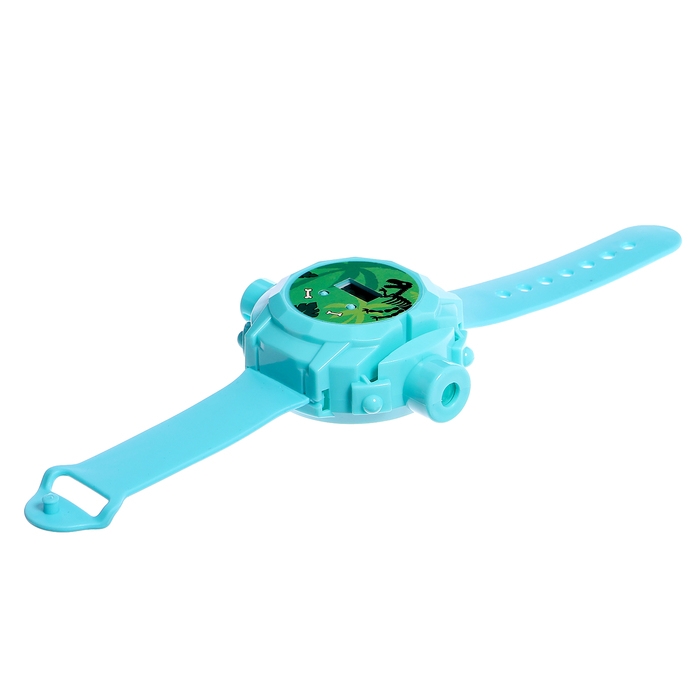 Часы-проектор «Динозавры», световые эффекты, 24 картинки, цвет голубой Часы-проектор «Динозавры», световые эффекты, 24 картинки, цвет голубой