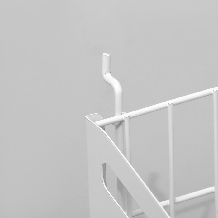 Корзина 26×19×16 на перфорацию, цвет белый