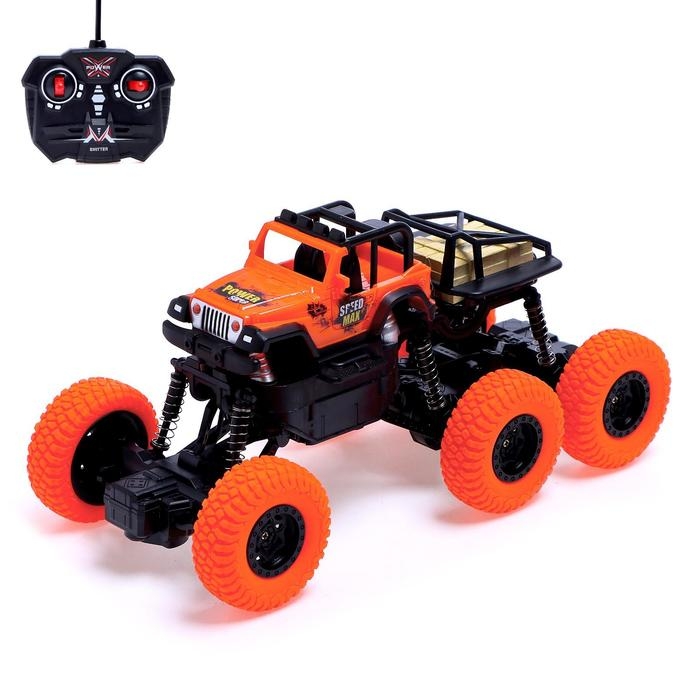 Джип радиоуправляемый «Монстр 6x6», работает от аккумулятора, МИКС Джип радиоуправляемый «Монстр 6x6», работает от аккумулятора, МИКС