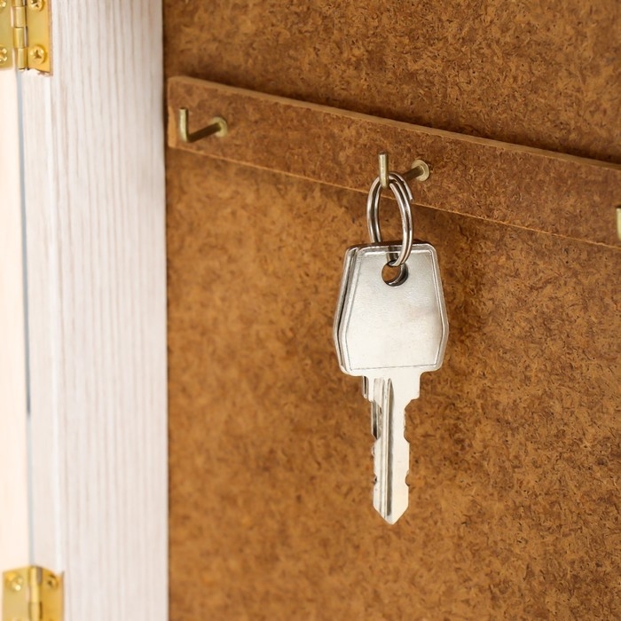 Ключница Ключница "Белоснежные цветы" молочный дуб 17х22 см