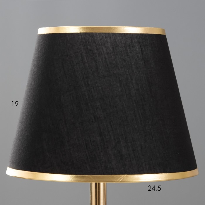 Настольная лампа Настольная лампа "Лейла" Е27 40Вт черно-золотой 25х25х41 см RISALUX