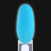 Гель лак для ногтей «GLOW IN THE DARK», 3-х фазный, 8 мл, LED/UV, люминесцентный, цвет лазурный (21)