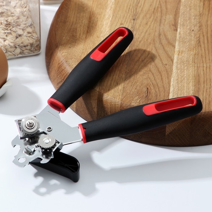 Нож консервный Доляна Digmа, 21 см, нержавеющая сталь, цвет чёрный, красный Нож консервный Доляна Digmа, 21 см, нержавеющая сталь, цвет чёрный, красный