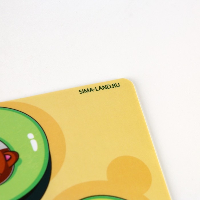 Коврик под миску нескользящий «Авокадо кот», 43х28 см Коврик под миску нескользящий «Авокадо кот», 43х28 см