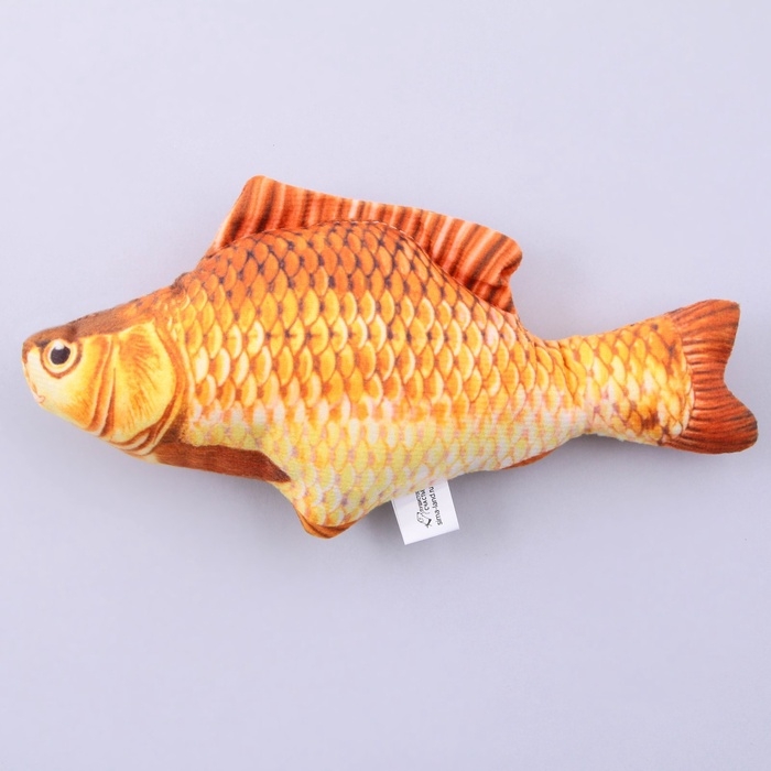 Игрушка для кошек с мятой «Сазан» из текстиля, 20 см Игрушка для кошек с мятой «Сазан» из текстиля, 20 см